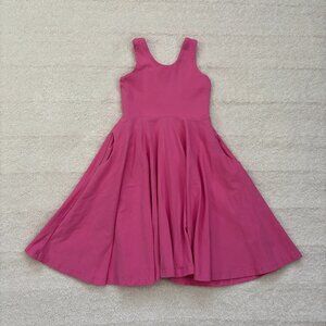 Remie Girl dark pink sleeveless dress, 2 side pockets